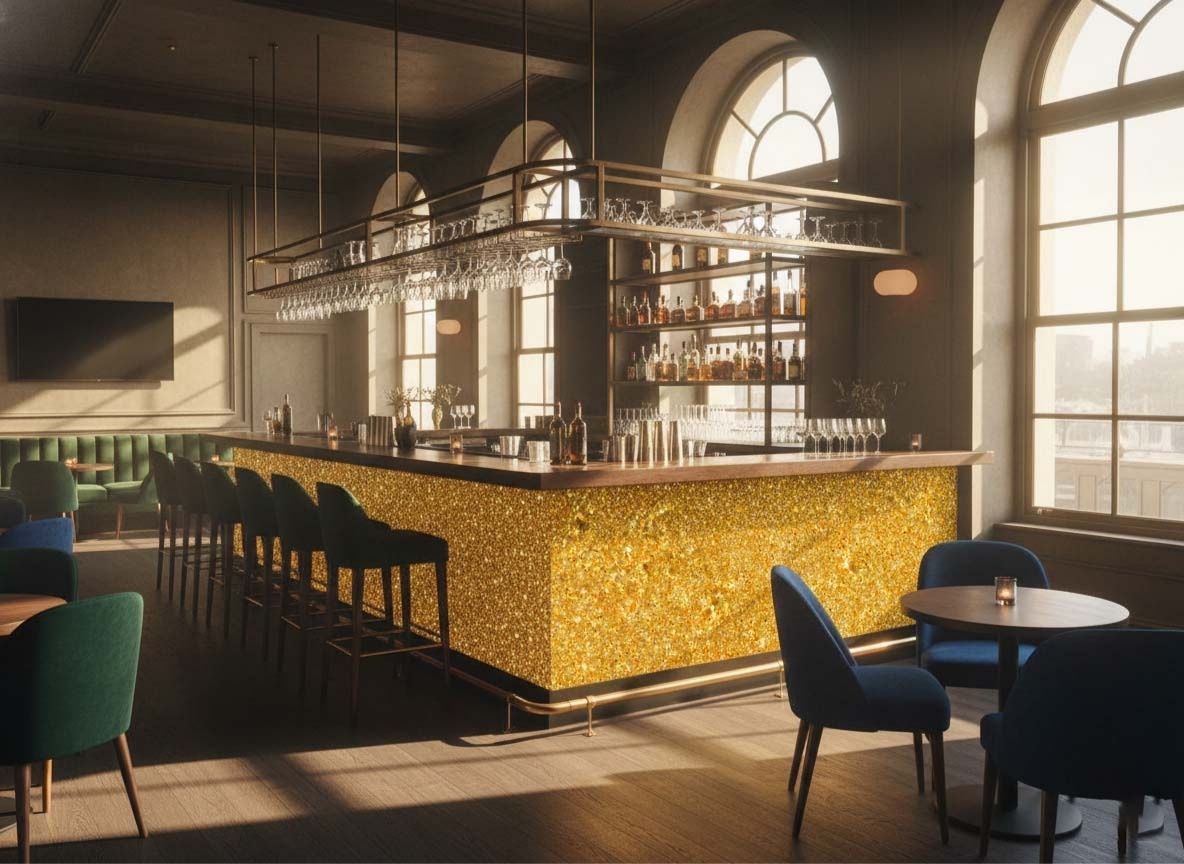 restaurant wrapping bar  