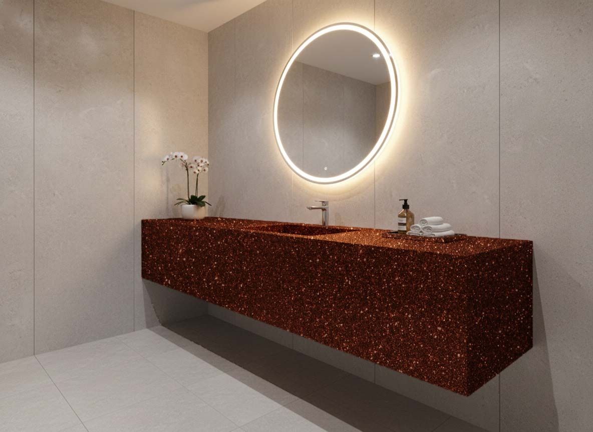 Bathroom Countertop Wrapping